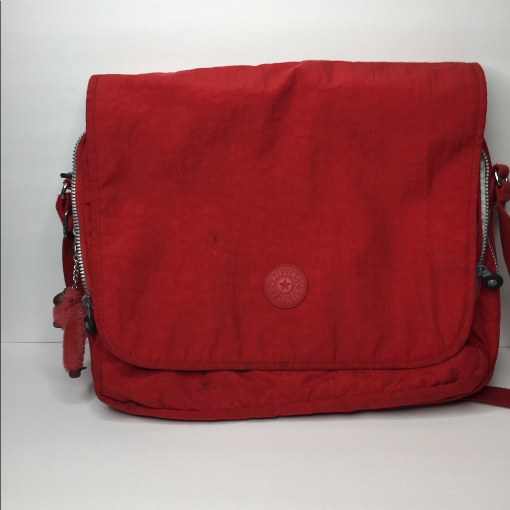 Kipling Hover Expandable Messenger Bag Red